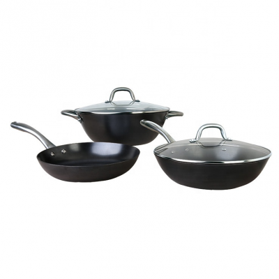 3 Pieces Light Rust-free Non-stick Cast Iron Cookware Sets